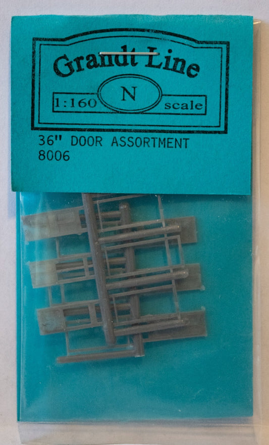 Grandt Line N #8006 Doors -- Assorted - 36" 91.4cm Wide pkg(6)