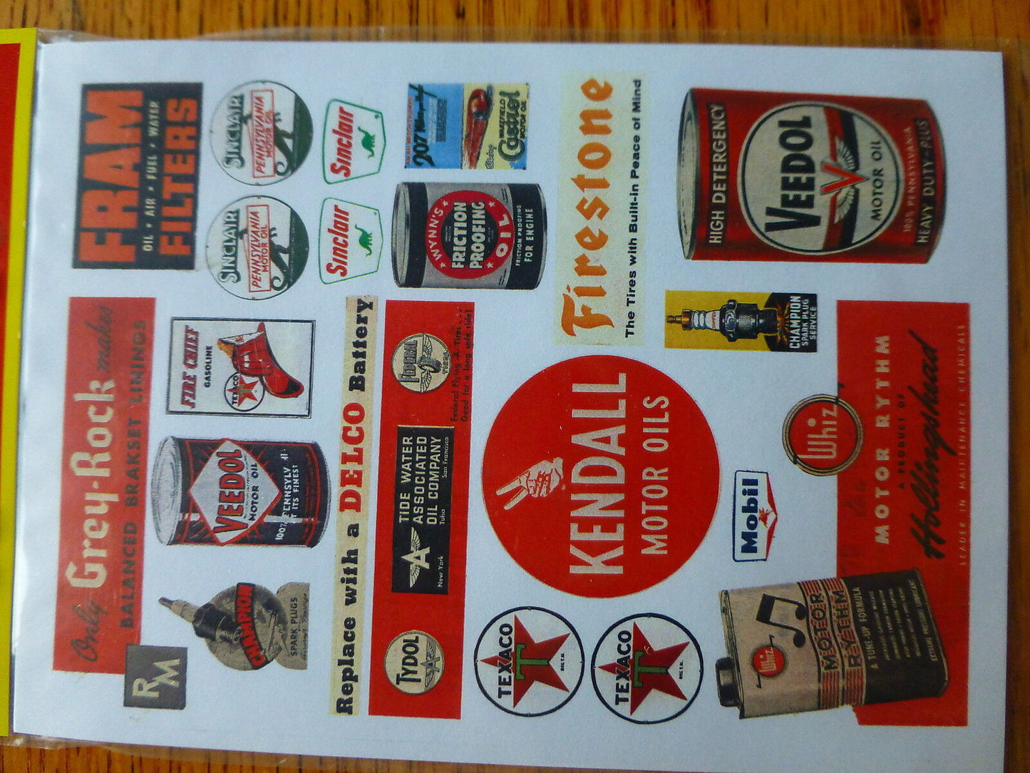 JL Innovative Design HO #284 Gas Station/Oil Signs Series II 1930s-60s (55 Signs