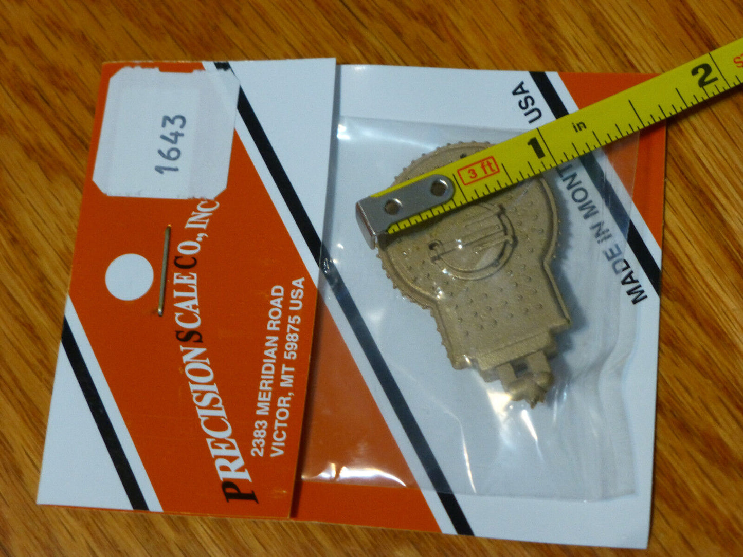 Precision Scale O #1643 Backhead (Brass Casting)