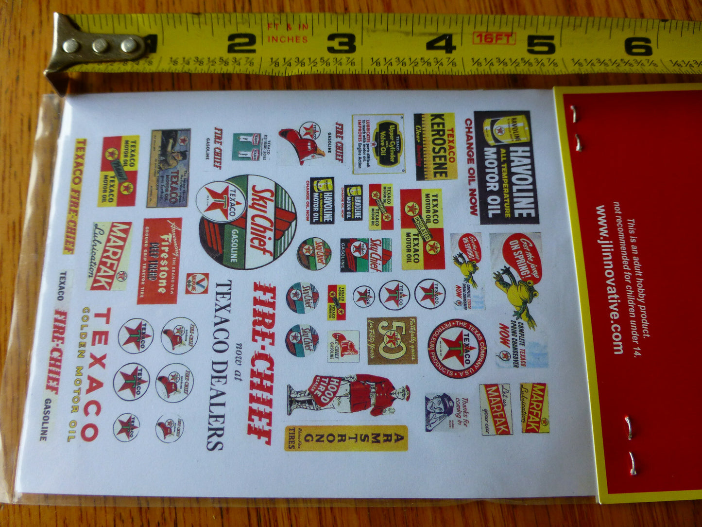 JL Innovative Design #484 Texaco Vintage Gas Station Signs (Paper Signs 81)