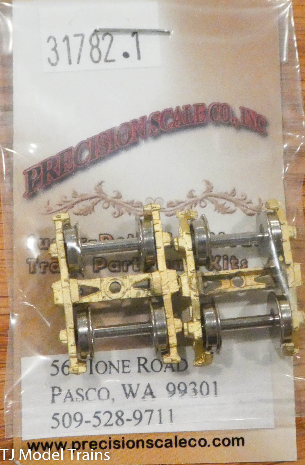 Precision Scale HO #31782.1 Trucks, Westside coil sprung logging w/26" Wheels