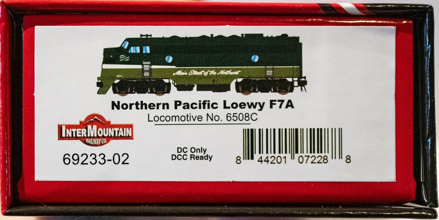 Intermountain Railway #69233-02 EMD F7A - Standard DC -- Northern Pacific (Loewy
