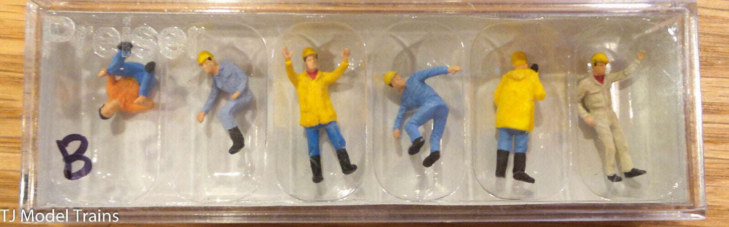 Preiser HO #10037b Crane Personnel (Figures) Hand Painted (1:87th Scale)