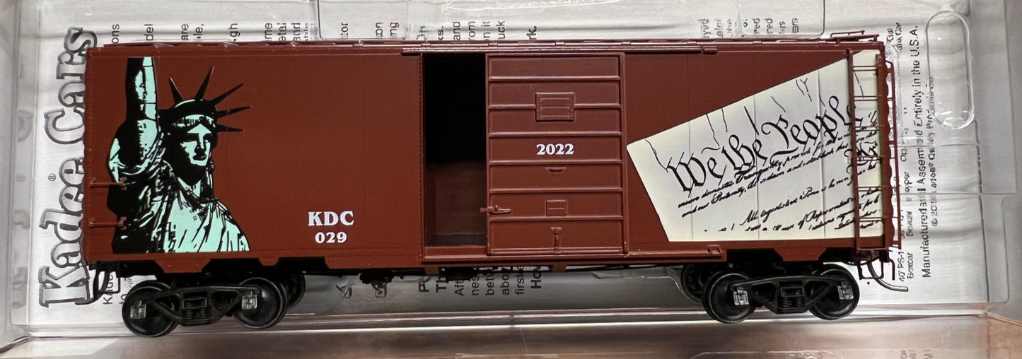 kadee HO #6929 40' ps-1 boxcar KDC "We the People"