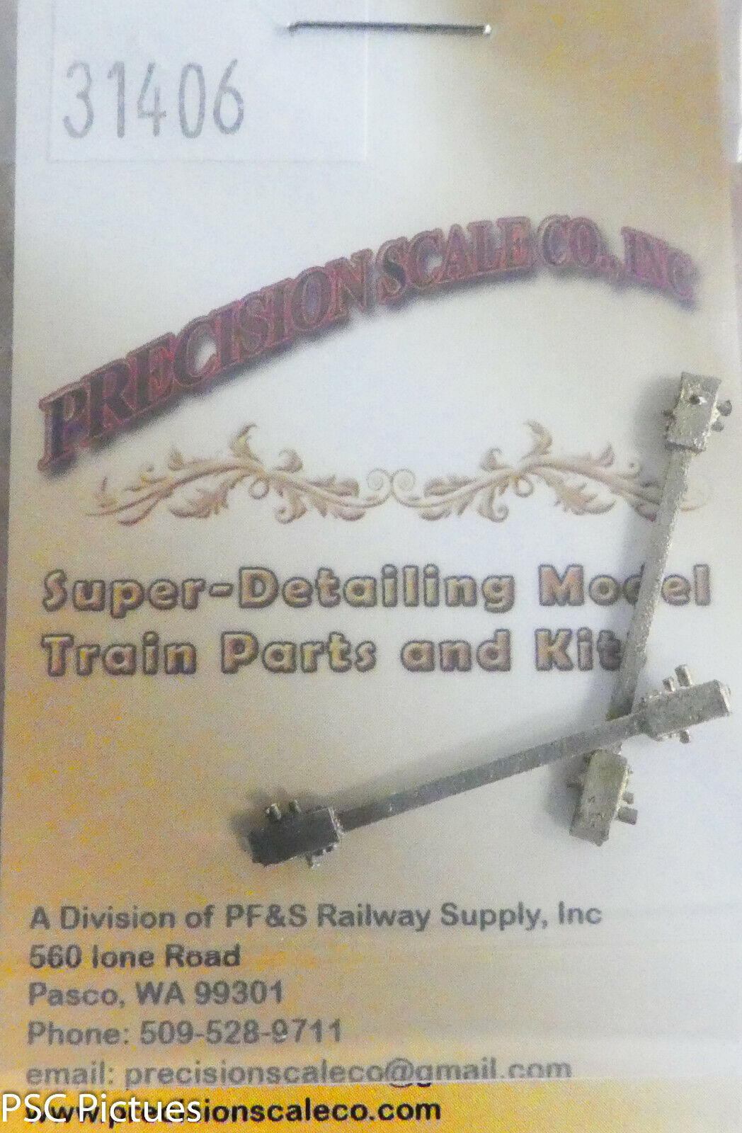 Precision Scale HO #31406 Rods, Side, Common Standard (Castings) Pair