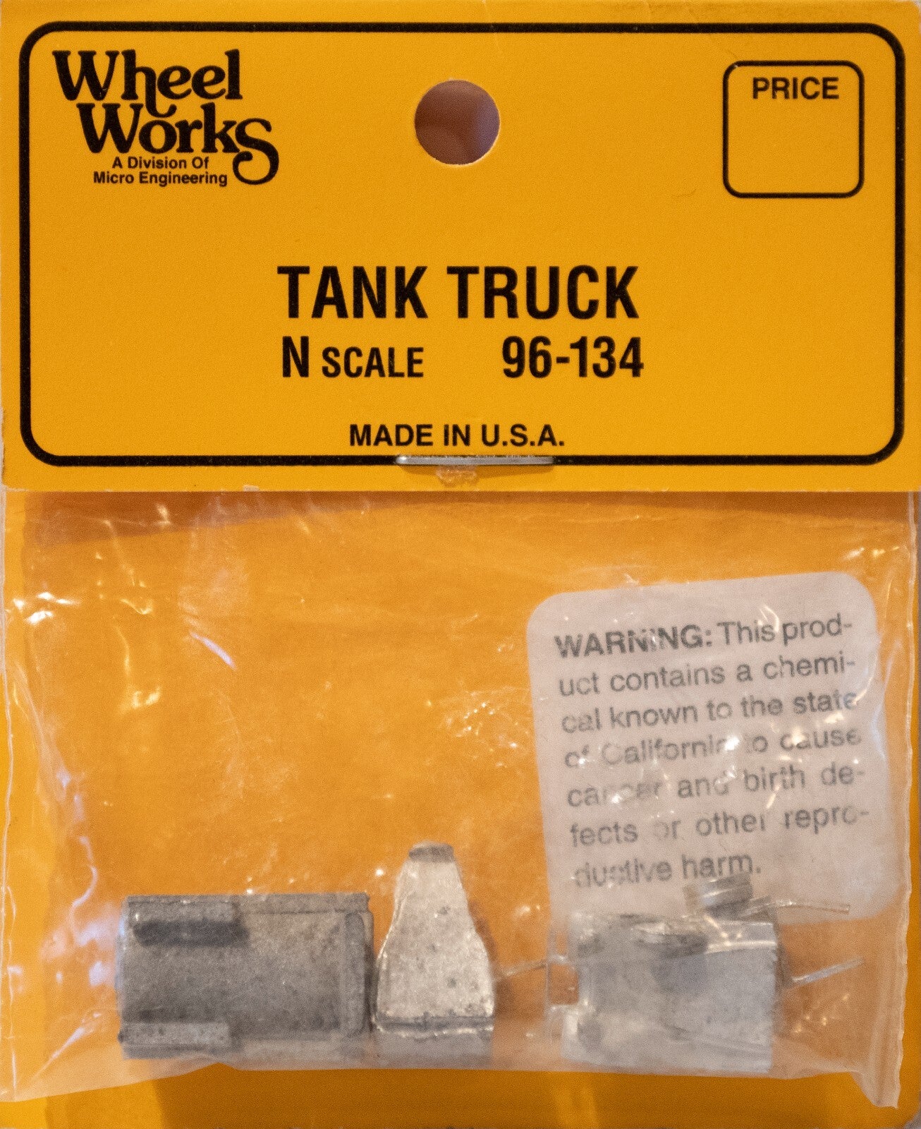 Wheel Works N #96-134 Tank Truck (Kit) Light Cast Metal (1:160th Scale)