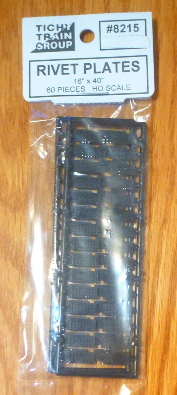 Tichy Train Group HO #8215 Long Rivet Plate (Styrene) -- Scale 16 x 40" Plate,