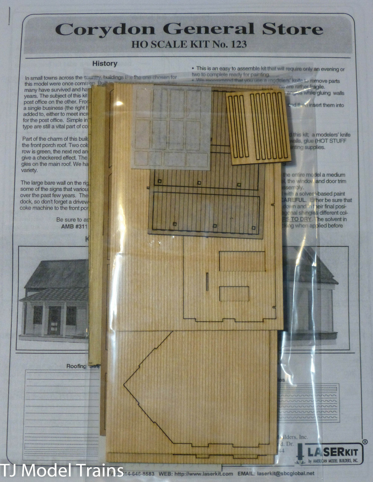 American Model Builders HO #123 Corydon General Store & Post Office