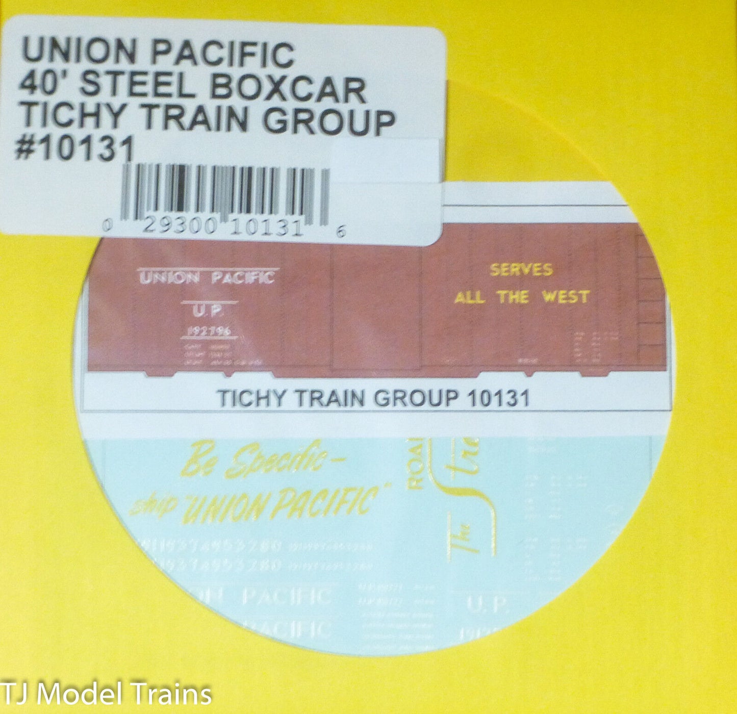 Tichy Train Group #10131 Decal for: Union Pacific 40' Steel Boxcar (Serves all