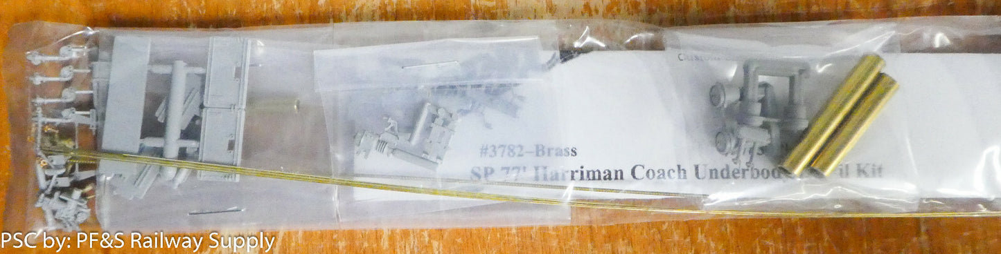 Precision Scale HO #3783 Underbody Dtail Kit, Harriman Pass, Plastic Part/ Brass