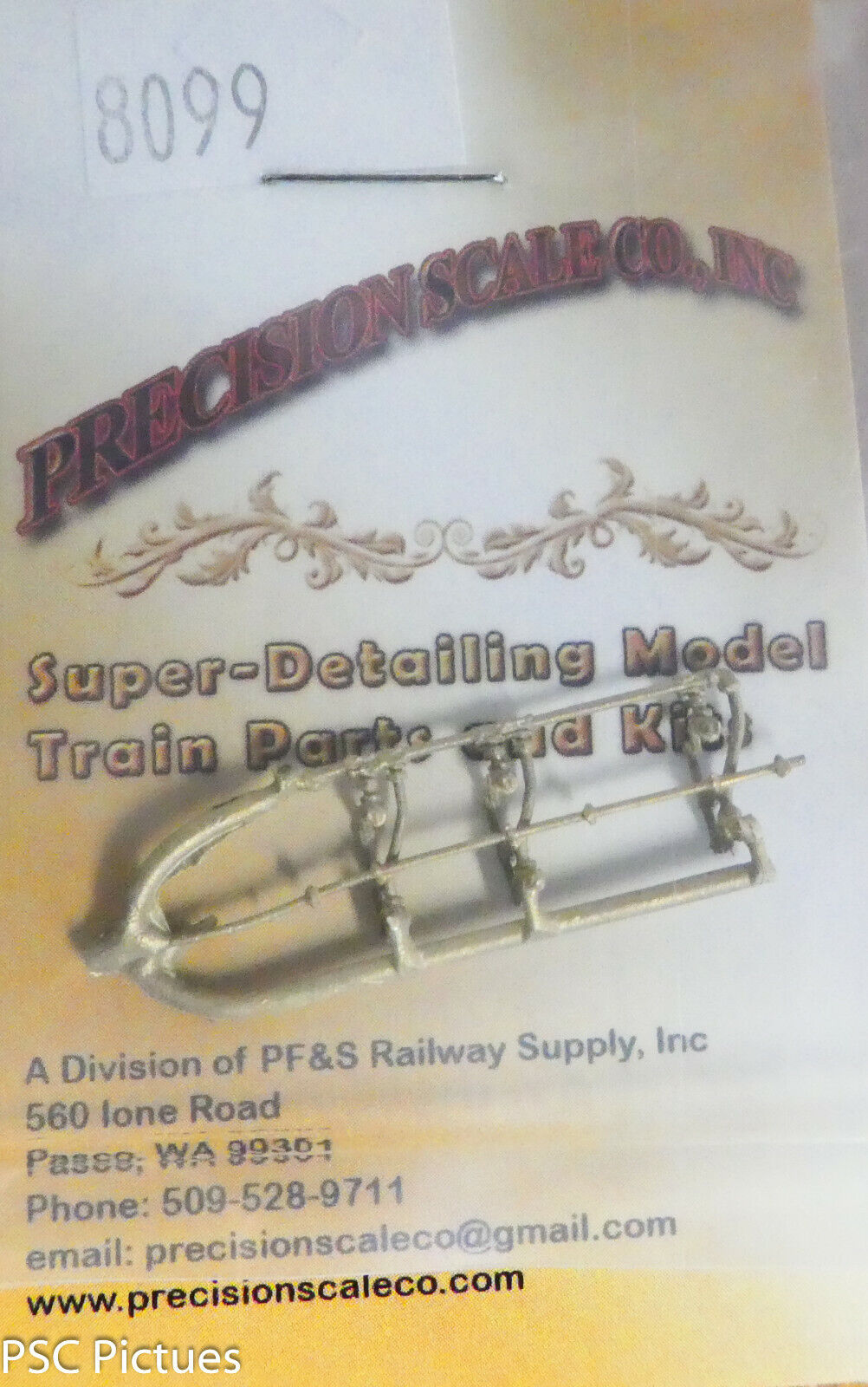 Precision Scale O #8099 (3 Cyl. Drain Cocks w/Drain Plumbing for Shay) Brass