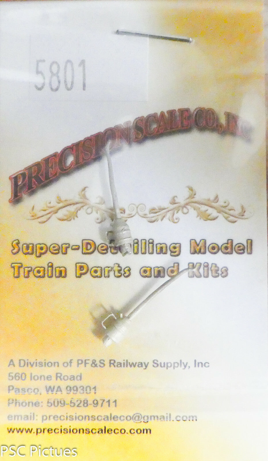 Precision Scale O #5801 Can, Locomotive Oil, Long Spout, Style 2 (N/S)