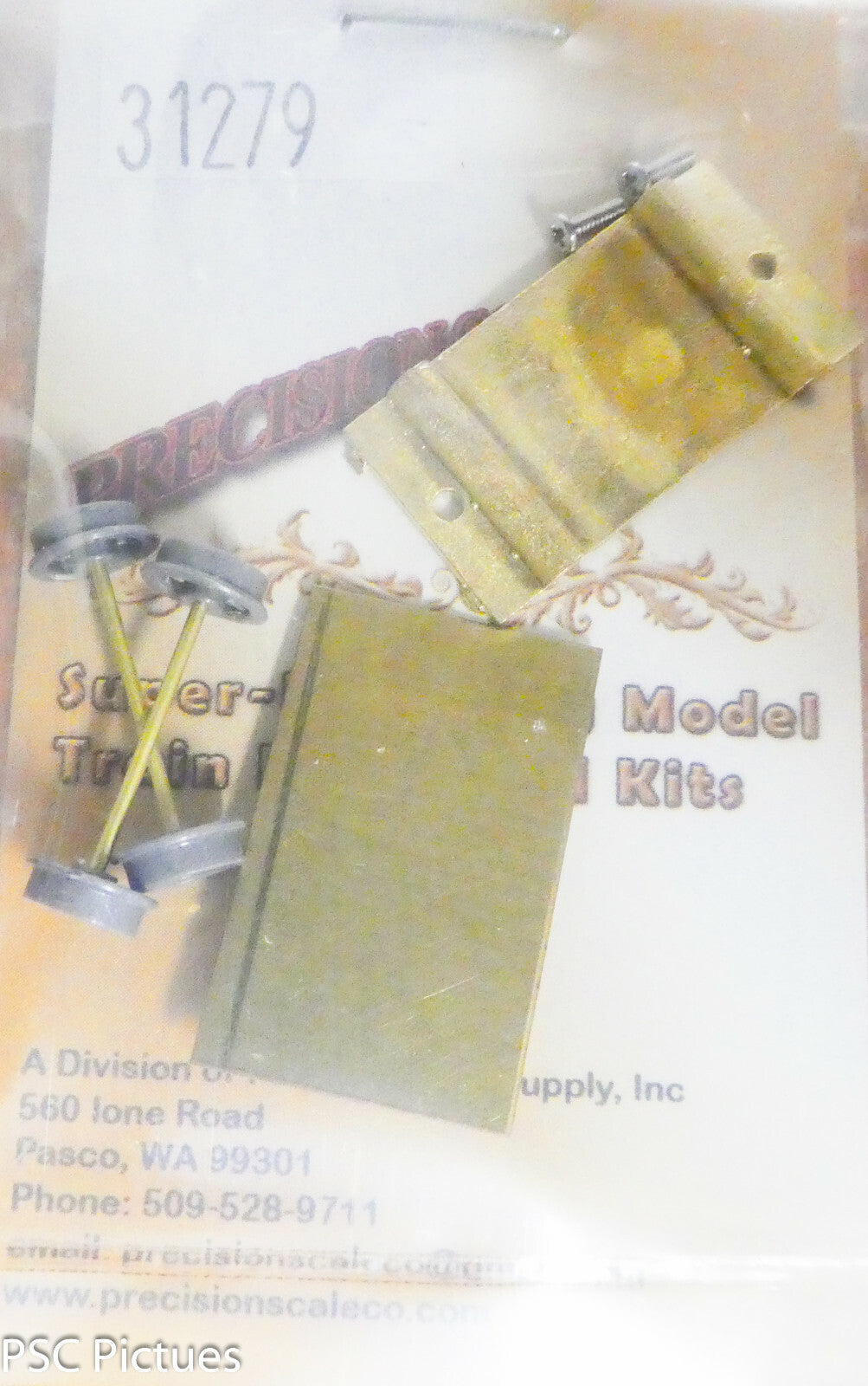 Precision Scale HO #31279 Flat Car Chassis w/20" Delrin Wheels (HO Scale)