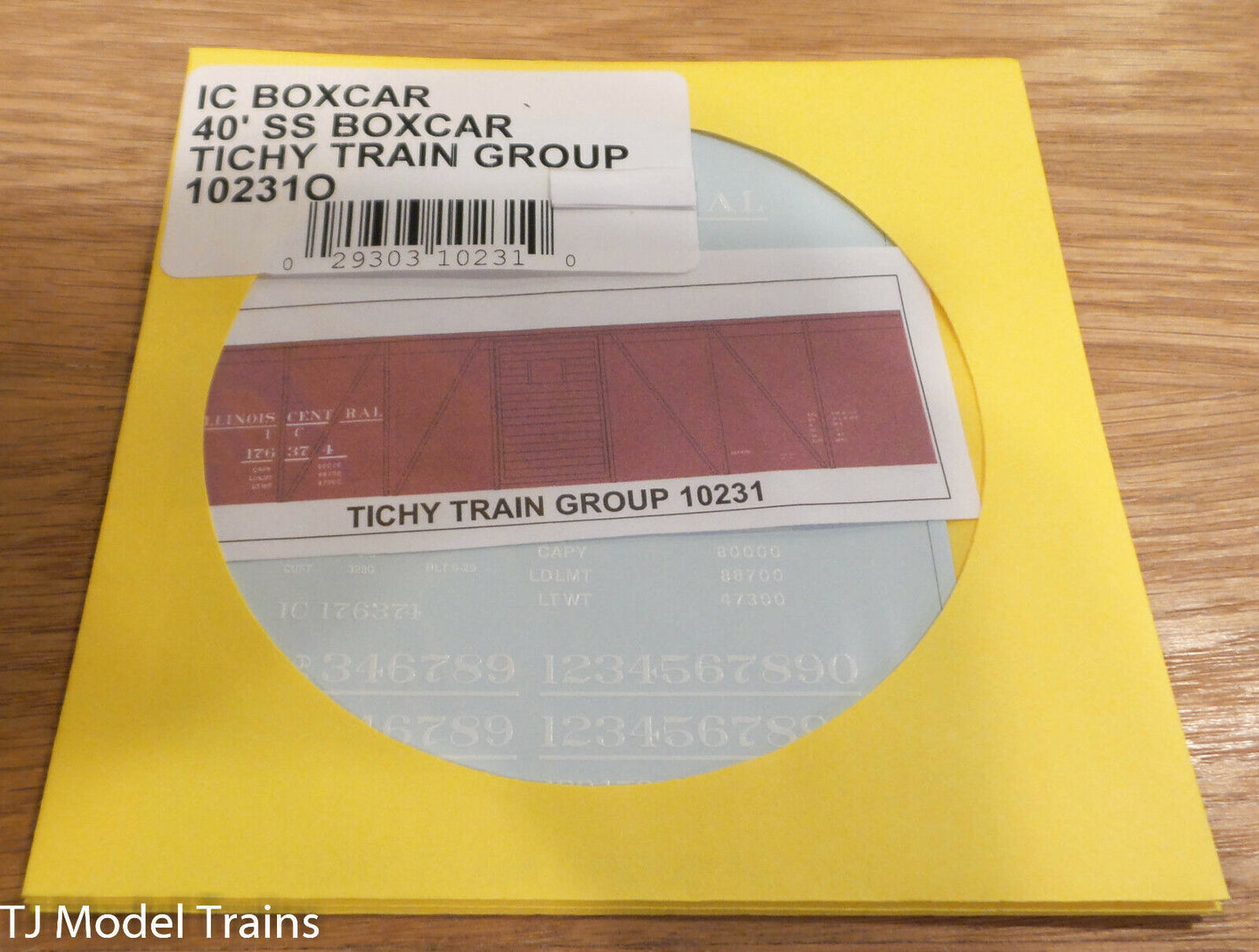 Tichy Train Group O #10231O IC Boxcar 40' SS Boxcar
