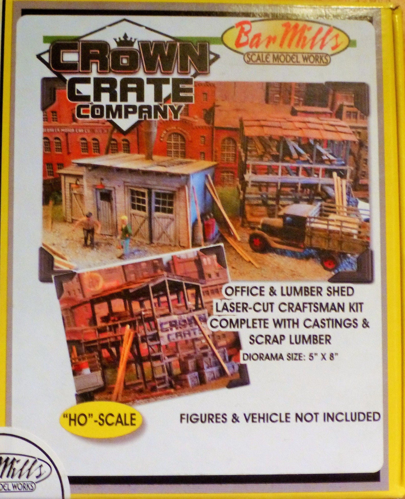 Bar Mills #422 (HO Scale) Crown Crate Company (Kit) Building Kit