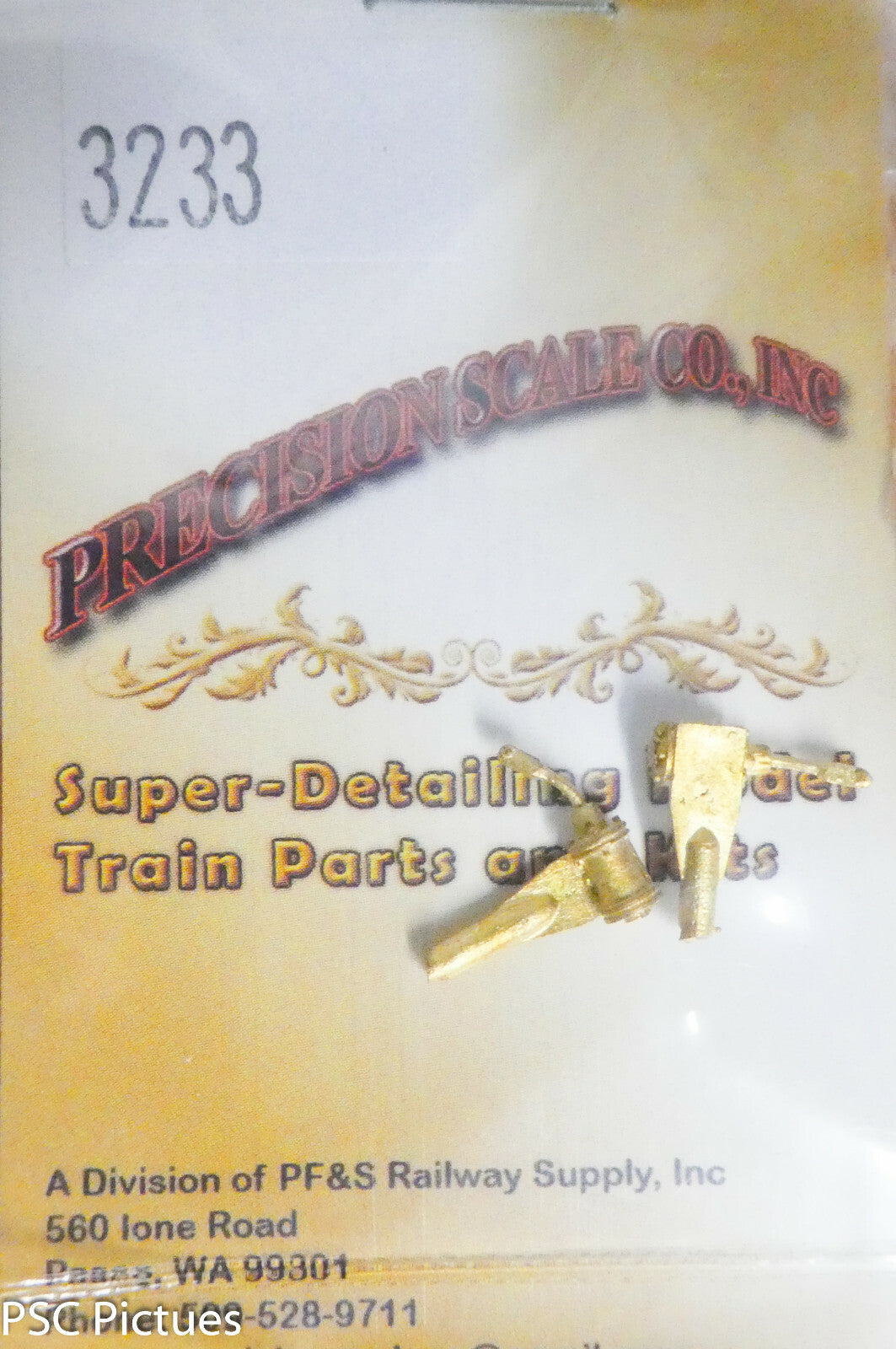 Precision Scale HO #3233 Cylinders, Westside Shay Locomotive Brake (Brass)