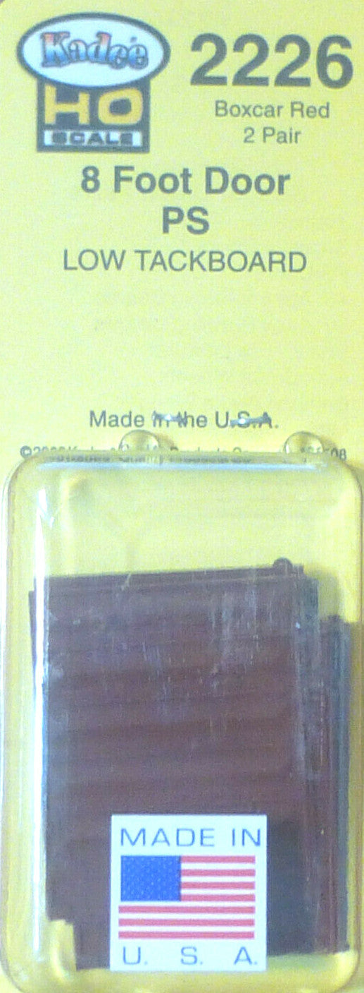 Kadee HO #2226 (Doors)Replacement Doors Low Tackboard -- 8' Pullman Standard Dr
