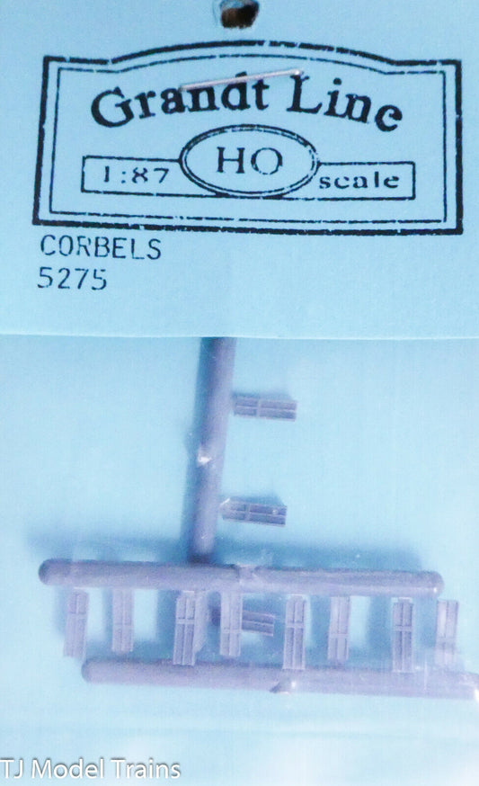 Grandt Line HO #5275 Corbels pkg(12) (Plastic Parts) 1:87th Scale