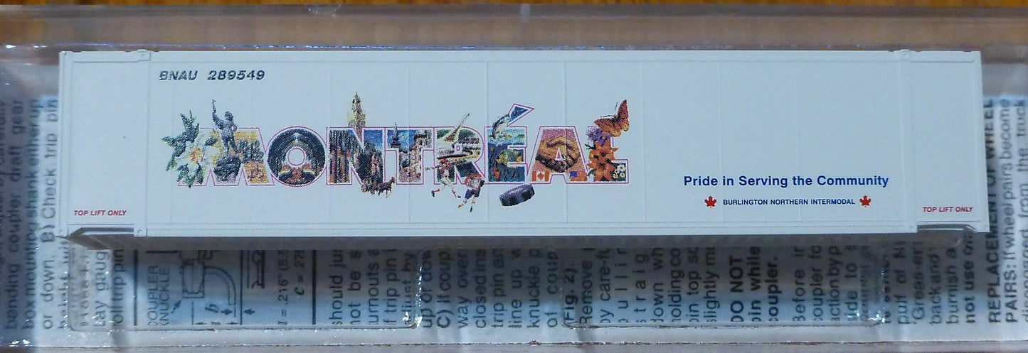 Micro-Trains Line #81730 Burlington Northern 48' Container Rd #289549