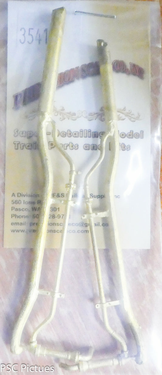 Precision Scale HO #3541 Plumbing Line, Main Steam to Booster, PRR Q-2 R&L(Brass