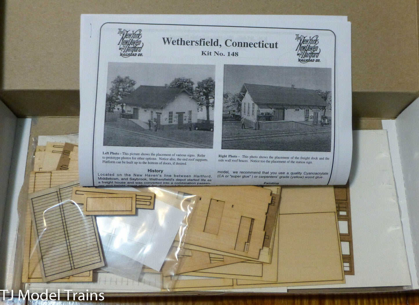 American Model Builders #148 New Haven Depot, Kit Laser Cut (HO Scale) Great Buy