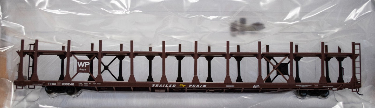 Walthers HO #910-8048 89' Flatcar w/Bi-Level Open Auto Rack - Ready to Run -- We
