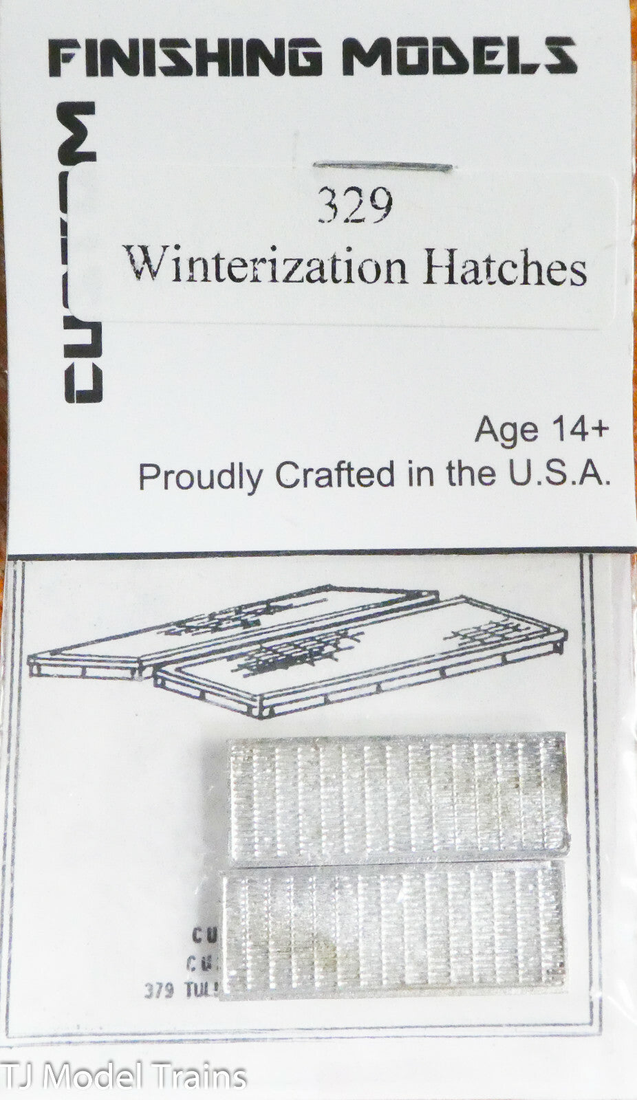 Custom Finishing Models HO #329 Winterization Hatches (White Metal)