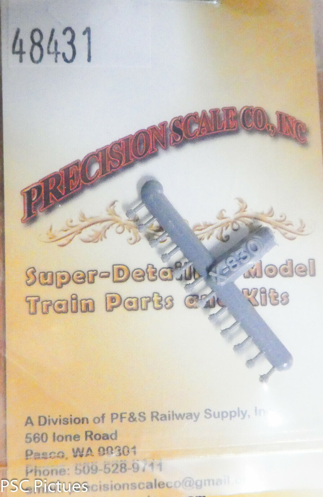 Precision Scale O #48431 (HO,O,S,A) Unions for: .020" Wire, Plastic Parts 12