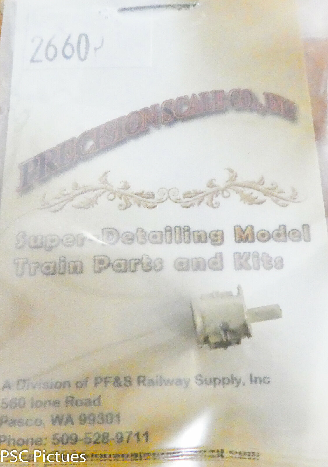 Precision Scale HO #2660 Headlight, B&M Direct Mount (Brass Casting)