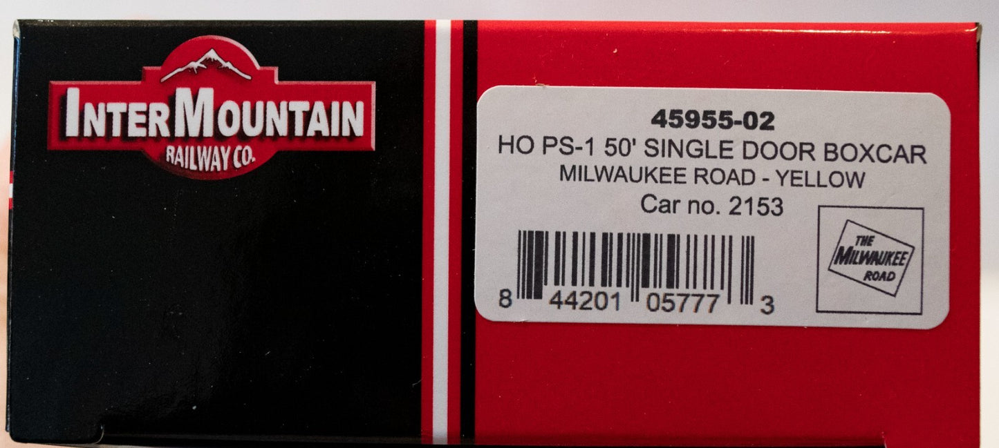 InterMountian HO #45955-02 50' PS-1 Single Door Boxcar w/Cushion Underframe - Re