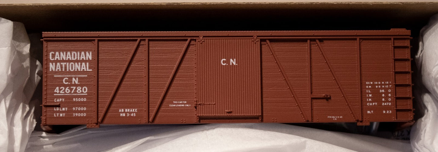 Accurail HO #8154 (3 Pack) Fowler 36' Wood Boxcar 3-Pack - Kit -- Canadian Natio