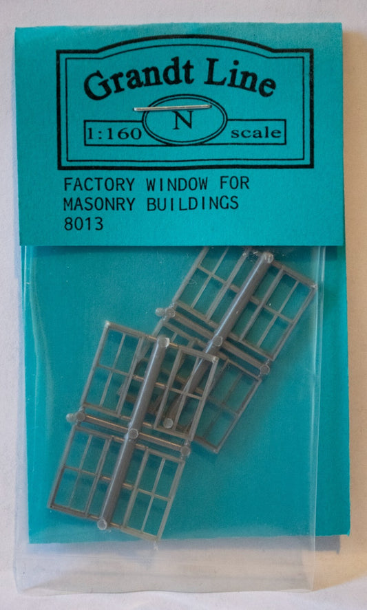 Grandt Line N #8013 Factory Windows -- Double-Hung, 4-Pane, Scale 44 x 92" 112 x