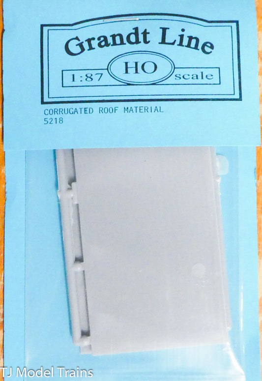 Grandt Line HO #5218 Corrugated Roof Materials -- 1.85 x 4.4"