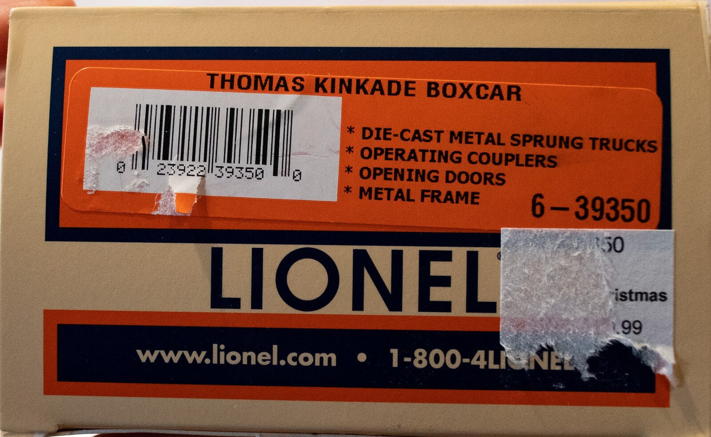 Lionel O Scale #6-39350 THOMAS KINKADE "ALL ABOARD FOR CHRISTMAS" BOXCAR