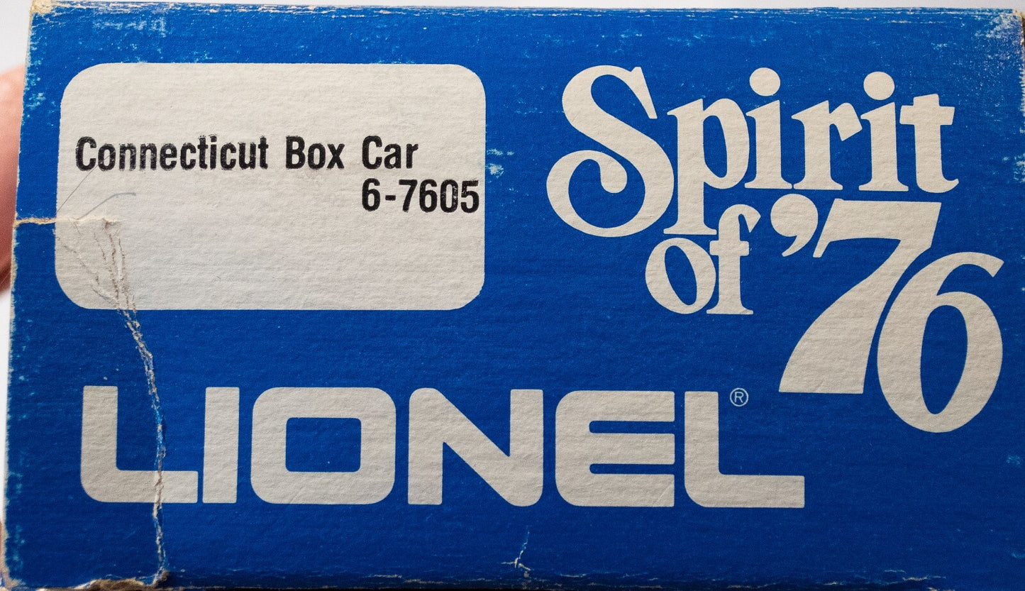 Lionel O Scale (Used) #6-7605 Connecticut Box Car Spirit of '76 Commemorative