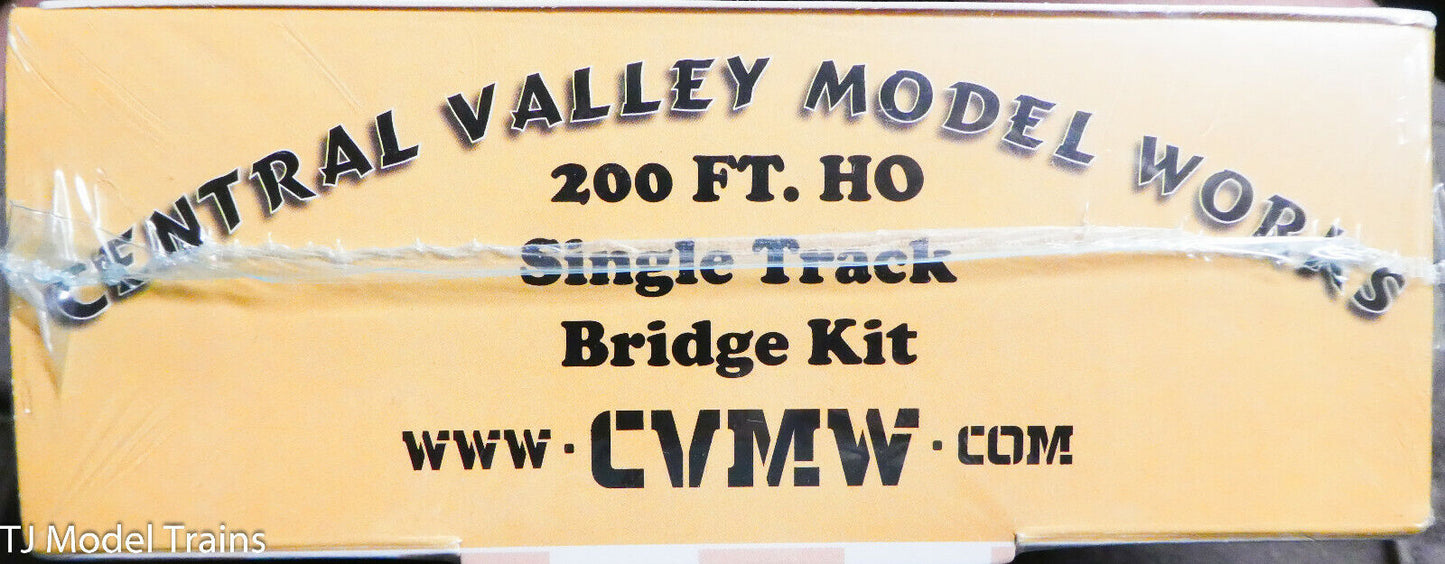 Central Valley HO #1901 (200' Single Track Parker Truss Bridge Kit) Plastic