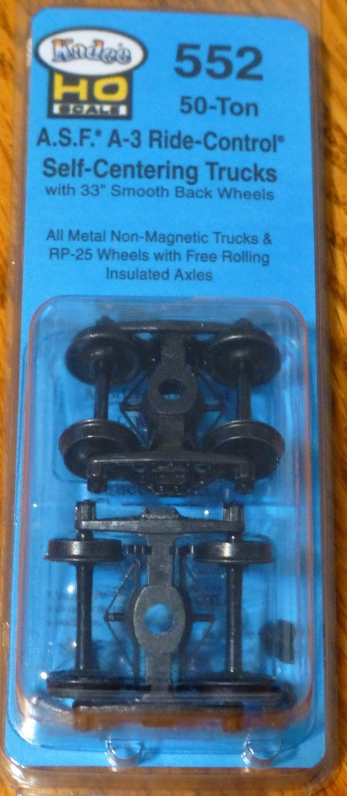 Kadee #552 A.S.F.(R) Ride Control(R) 50 Ton Fully Sprung Self-Centering Metal Tk