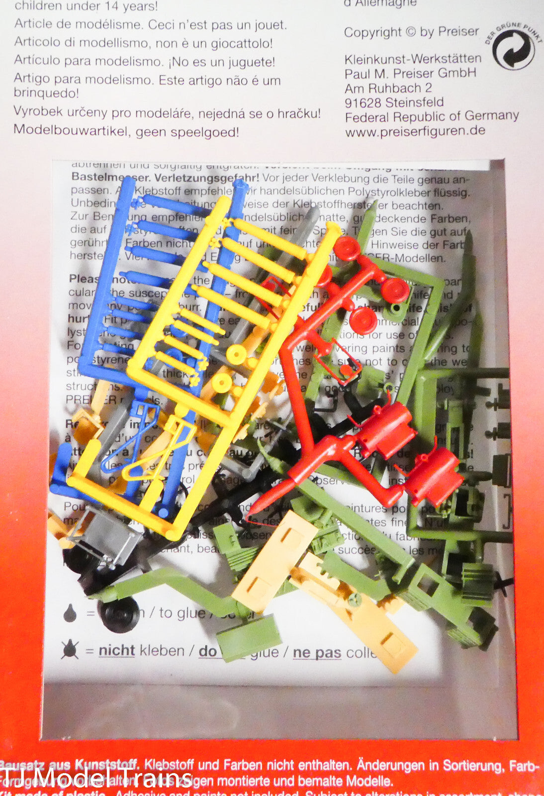 Preiser HO #17185 Workshop Equipment (1:87 Scale)