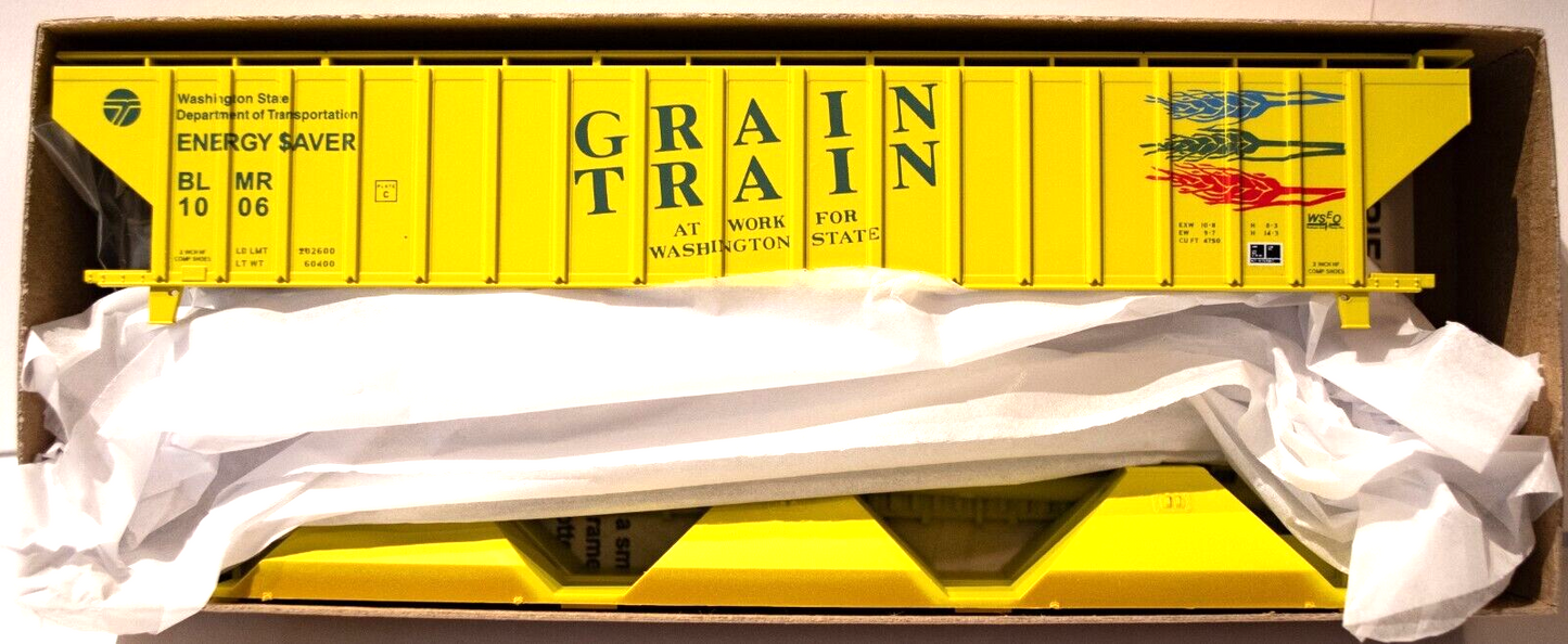 Accurail HO #1006 WA State Grain Train Pullman Standard Cov. Hopper