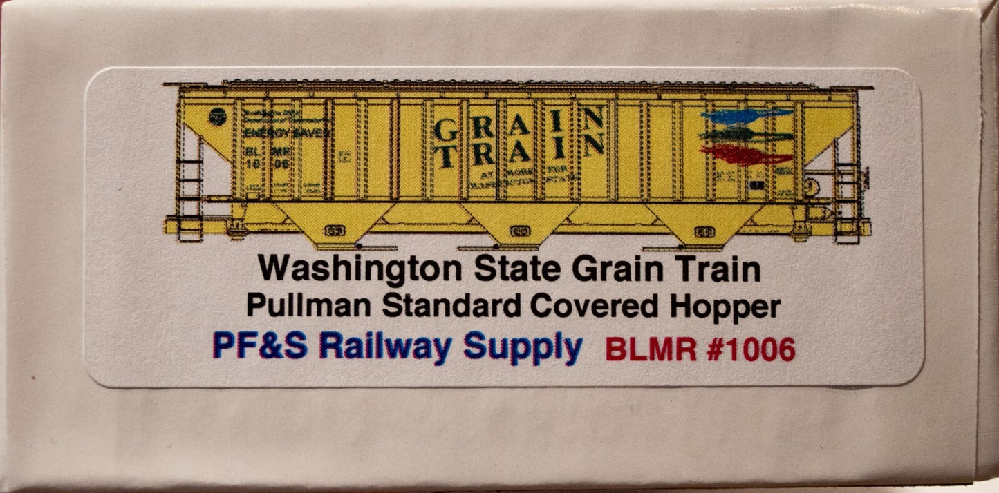 Accurail HO #1006 WA State Grain Train Pullman Standard Cov. Hopper