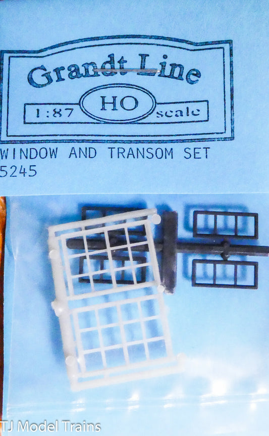 Grandt Line HO #5245 Window & Transom Set (Plastic) 1:87th Scale