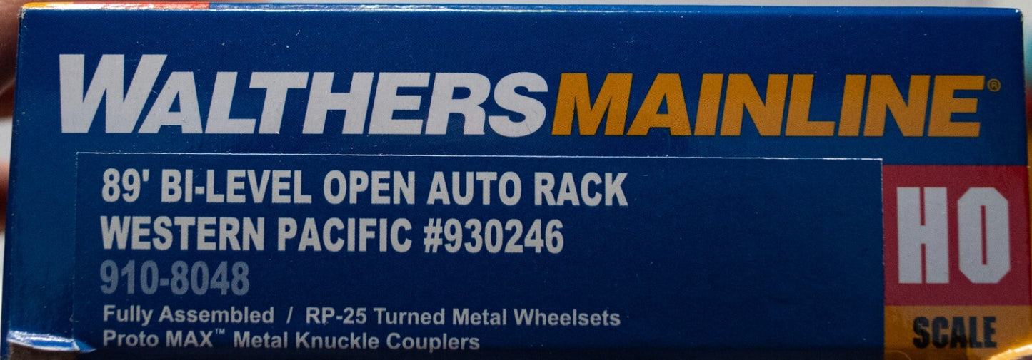 Walthers HO #910-8048 89' Flatcar w/Bi-Level Open Auto Rack - Ready to Run -- We