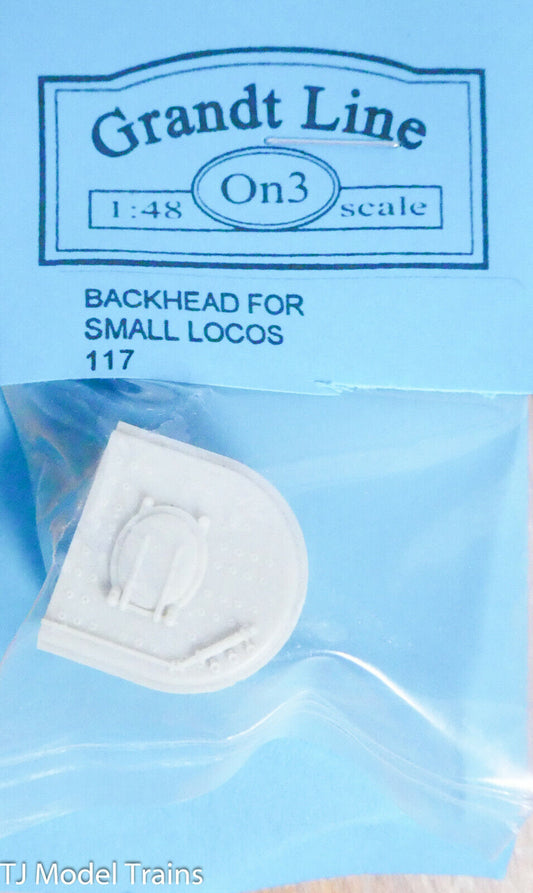 Grandt Line On3 #117 Backhead for Small Locos (Plastic Parts)