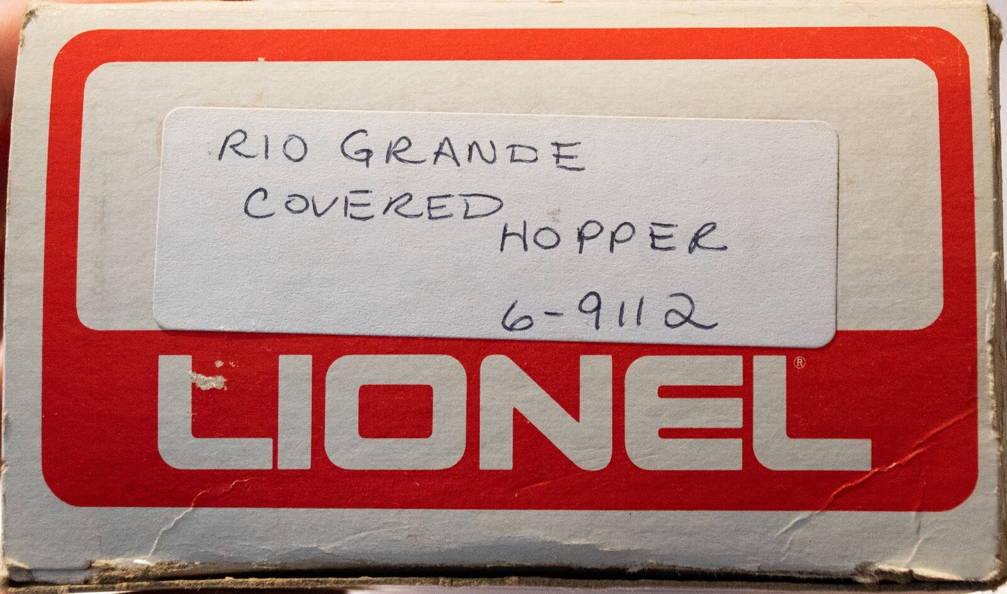 Lionel O Scale (Used) #6-9112 Rio Grande Covered Hopper