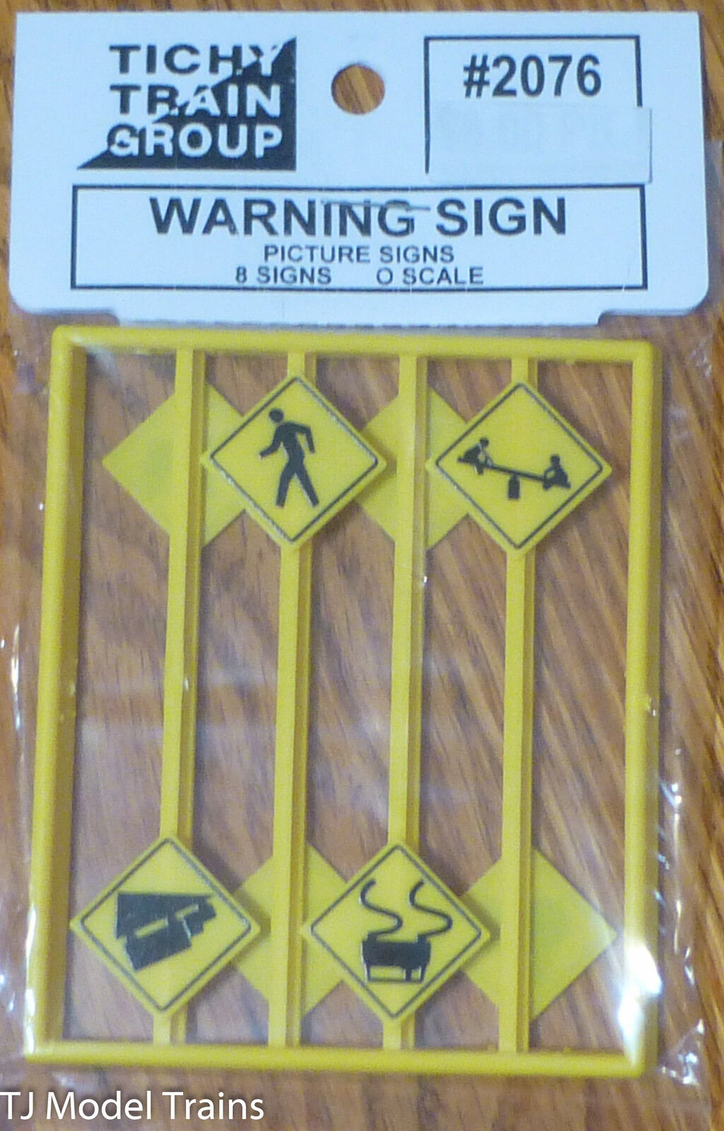Tichy Train Group #2076 (O Scale) Warning Signs/ Picture Signs (8 Signs in Pkg)