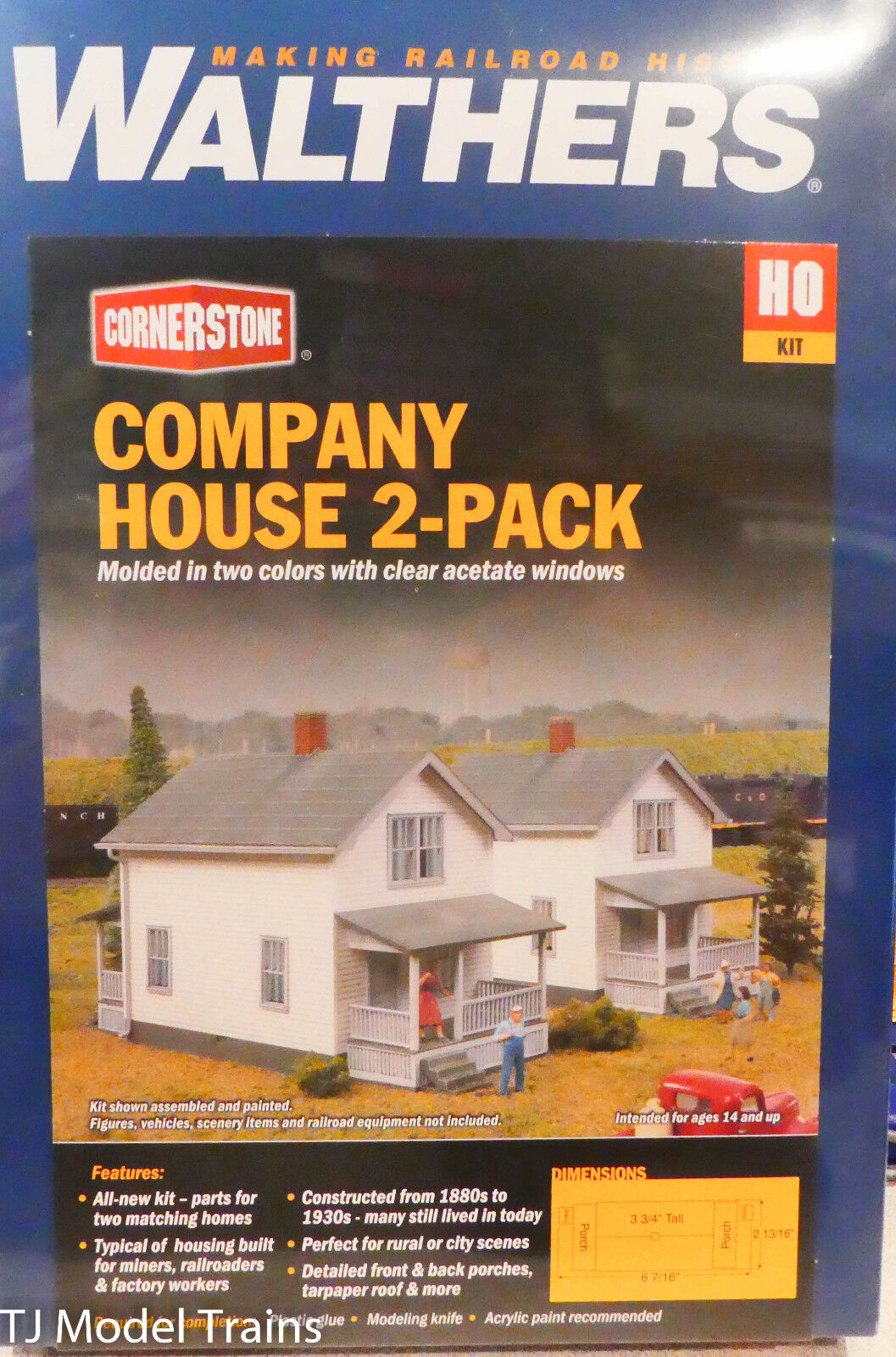 Walthers HO #933-3790 Company House 2-Pack (kit Form)