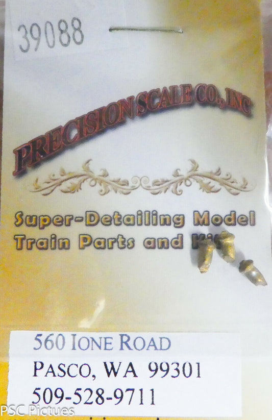 Precision Scale HO #39088 Vents, for Alco Mushroom Style (Brass Castings)
