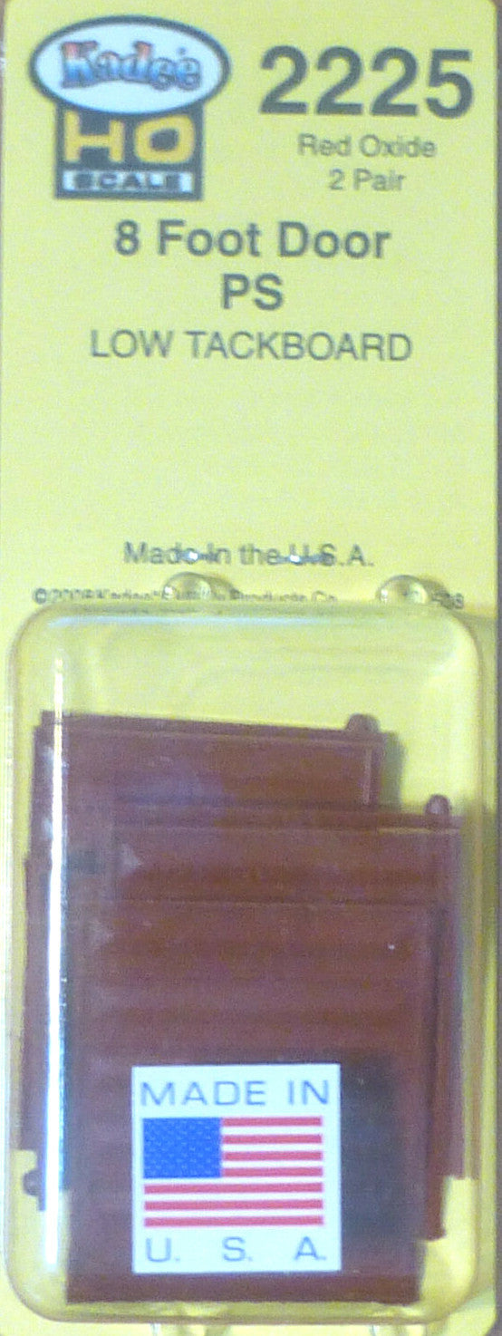 Kadee HO #2225 (Doors)Replacement Doors Low Tackboard -- 8' Pullman Standard Dr