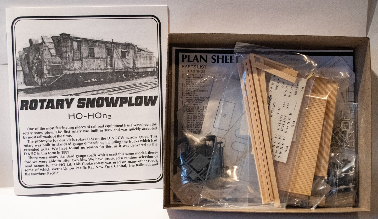 Durango Press HOn3 #30 Rotary Snowplow kit