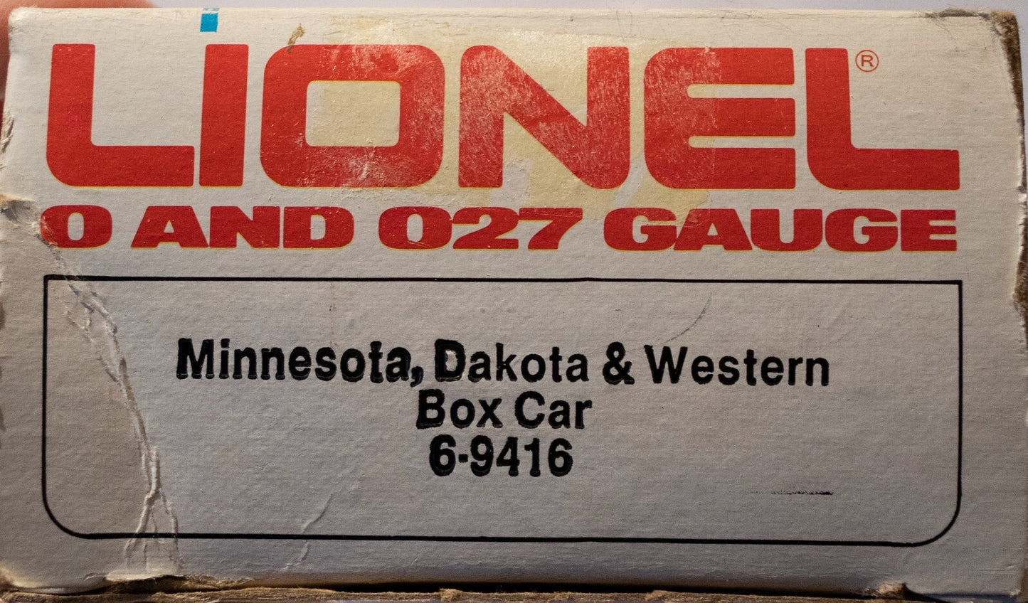 Lionel O Scale #6-9416 Minnesota Dakota & Western Boxcar